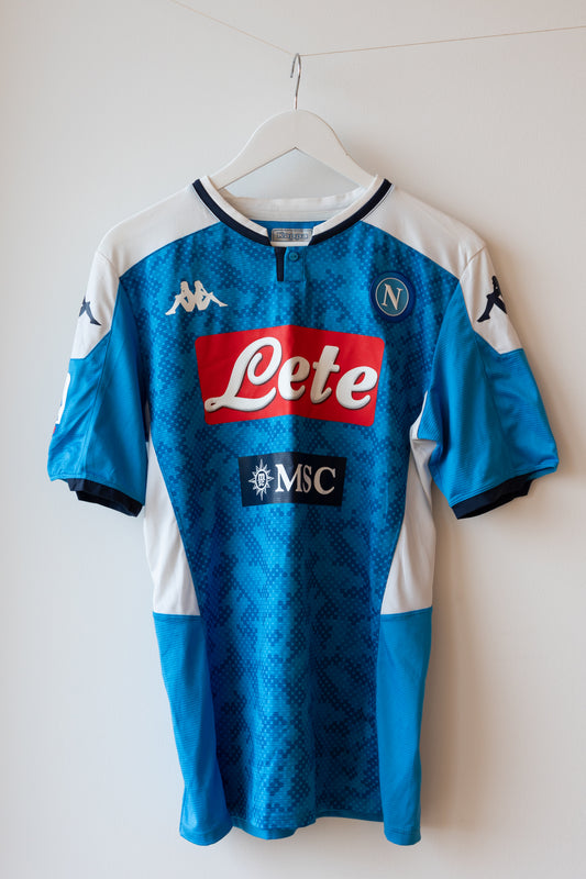 SSC Napoli Home Shirt 2019/2020 Manolas #44 SIGNED (L)