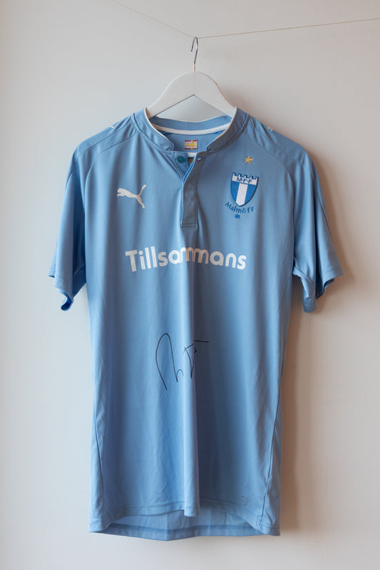 Malmö FF Home Shirt 2016/17 Tinnerholm #3 SIGNED (L)